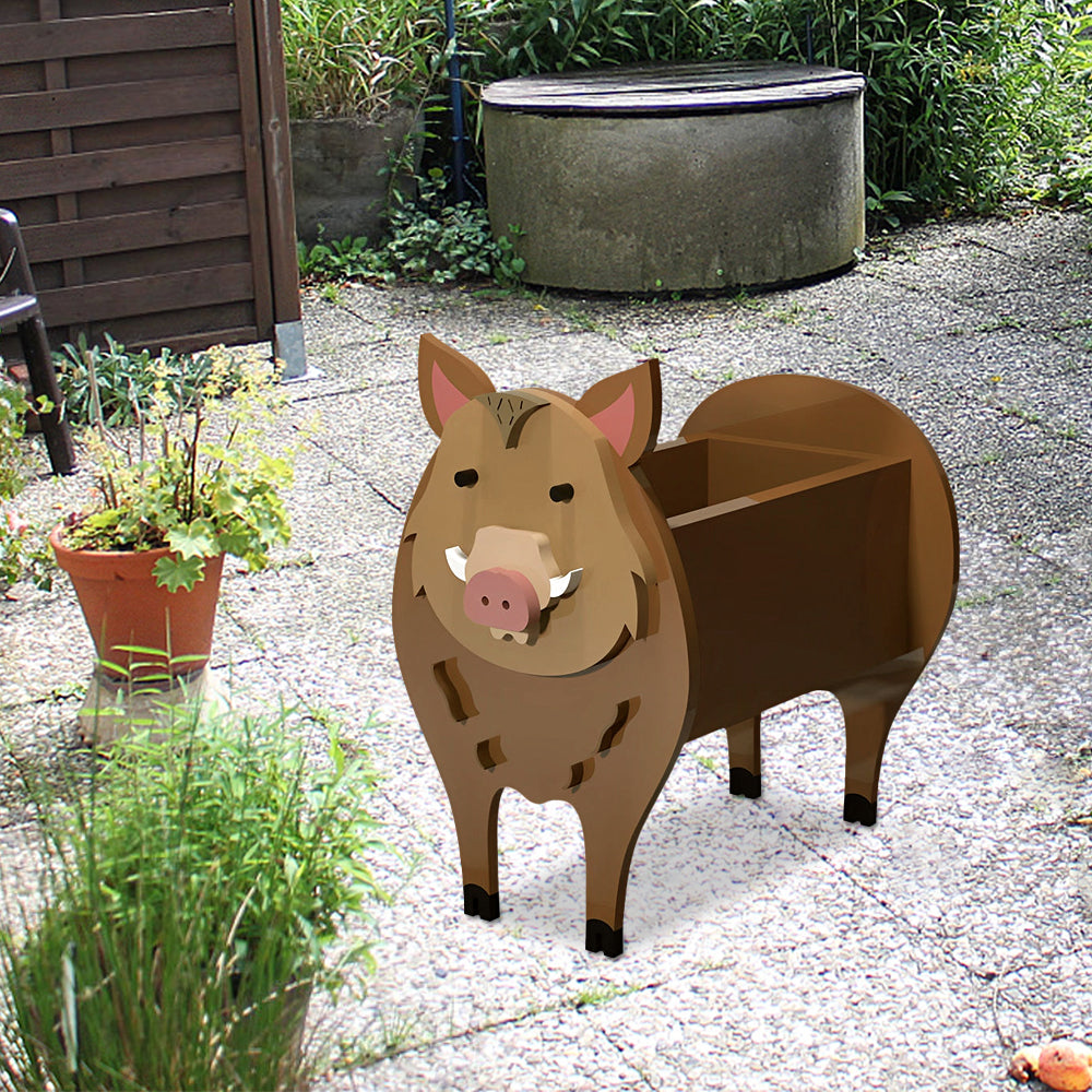 Wildschwein Pflanzgefäß