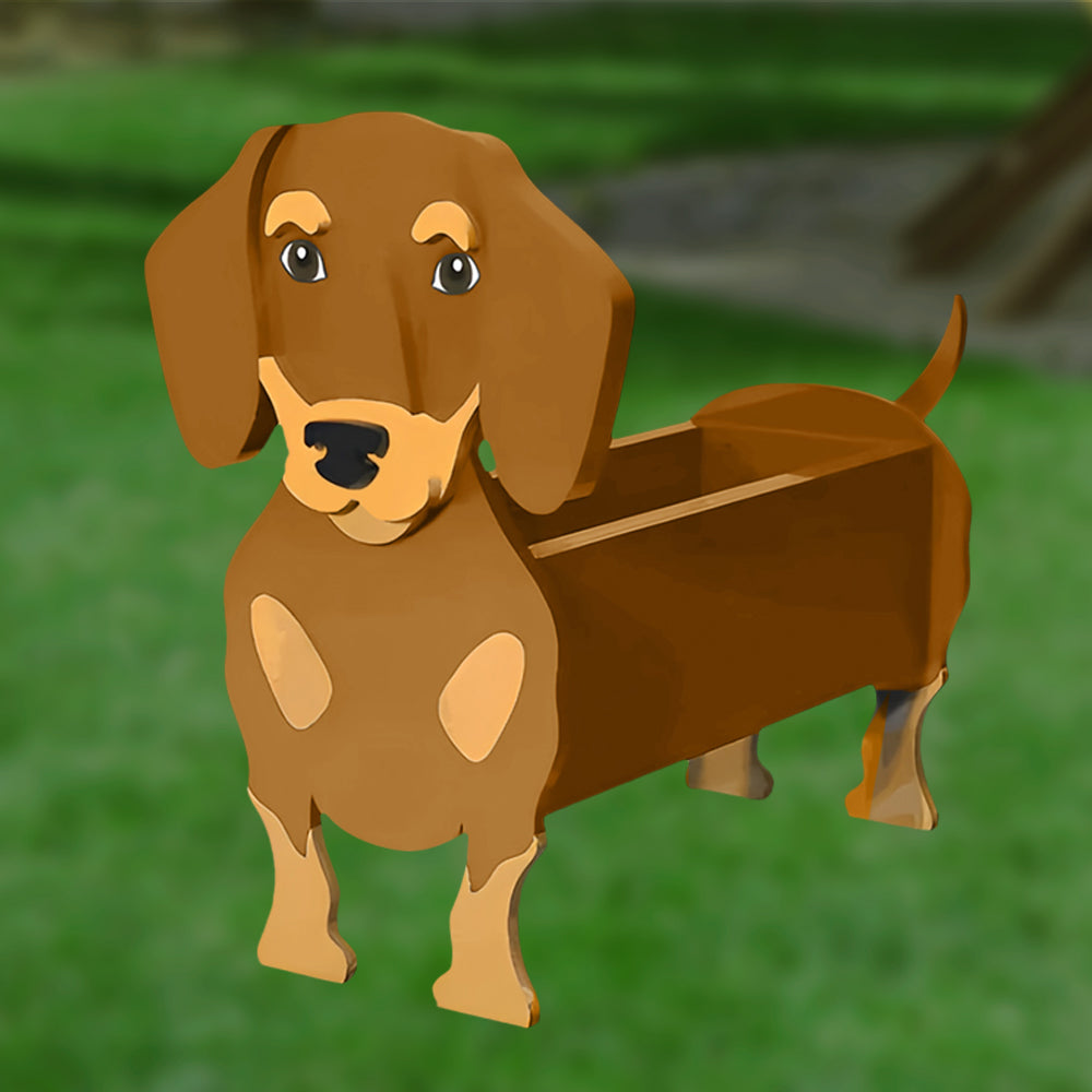 Dachshund Flower Pot