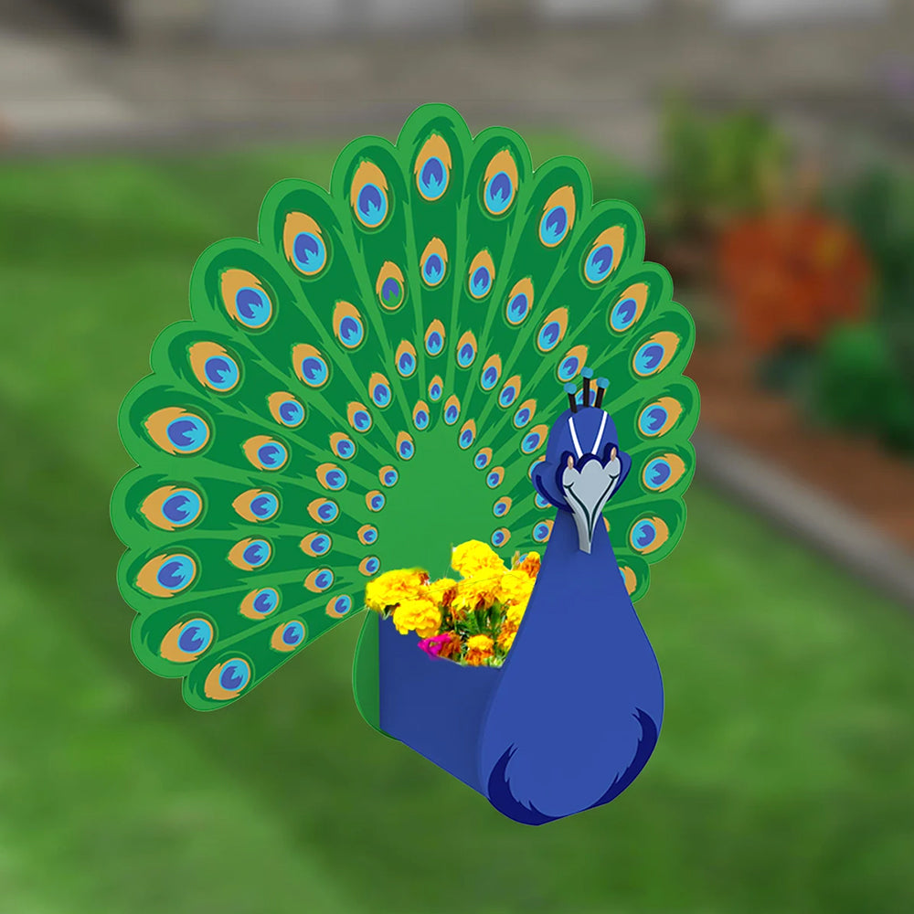 Pfau Blumenpot