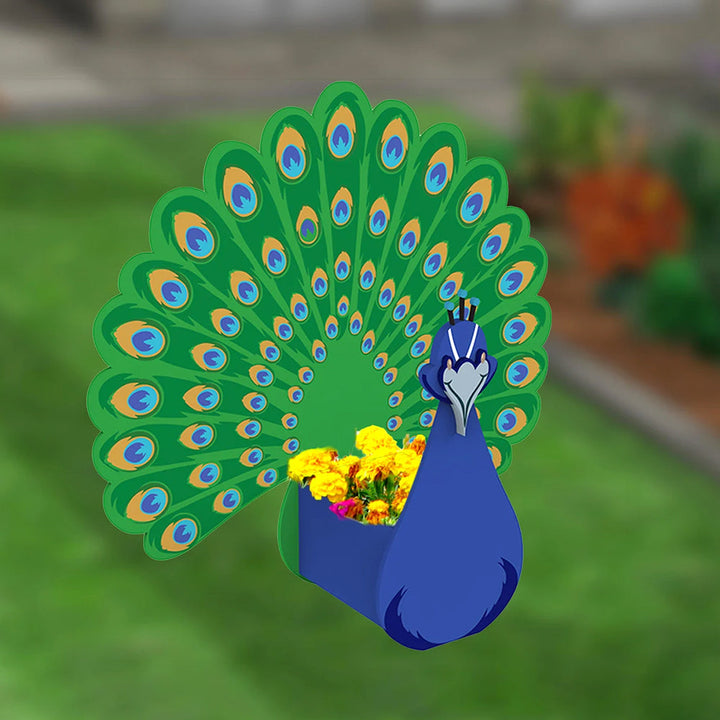 Pfau Blumenpot