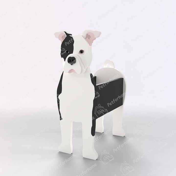 Blumentopf im Amerikanische Bulldogge Design