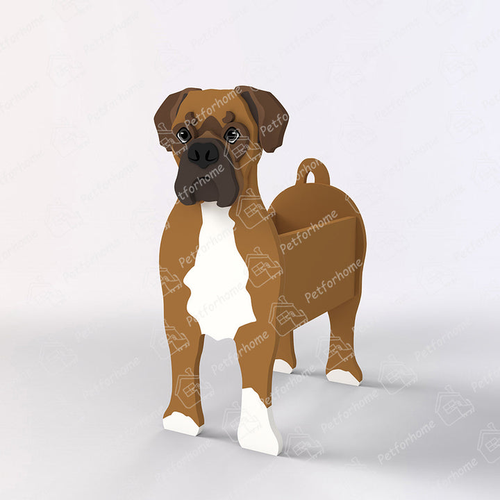 Boxer Hund Pflanzgefäß