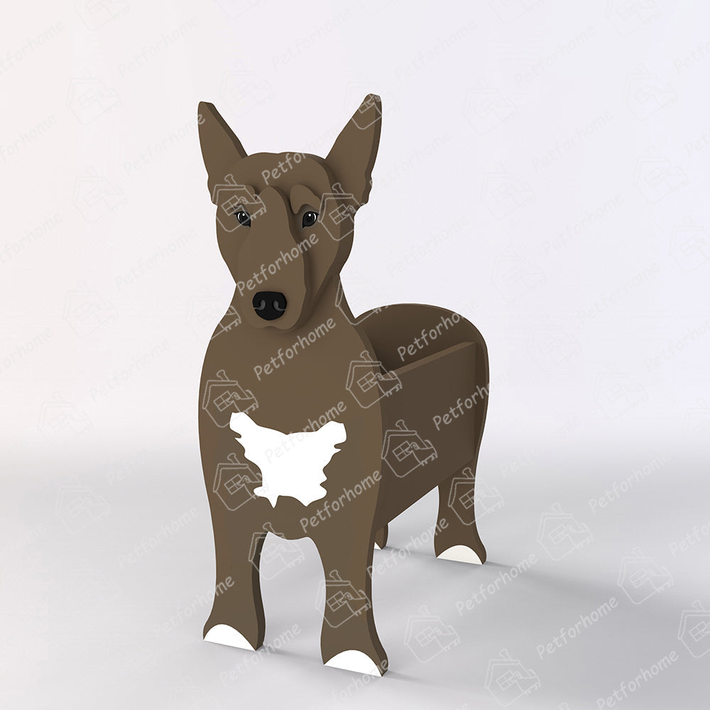 Bull Terrier Pflanzenübertopf
