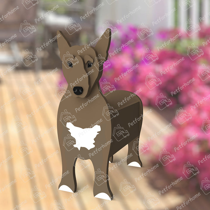 Bull Terrier Pflanzenübertopf