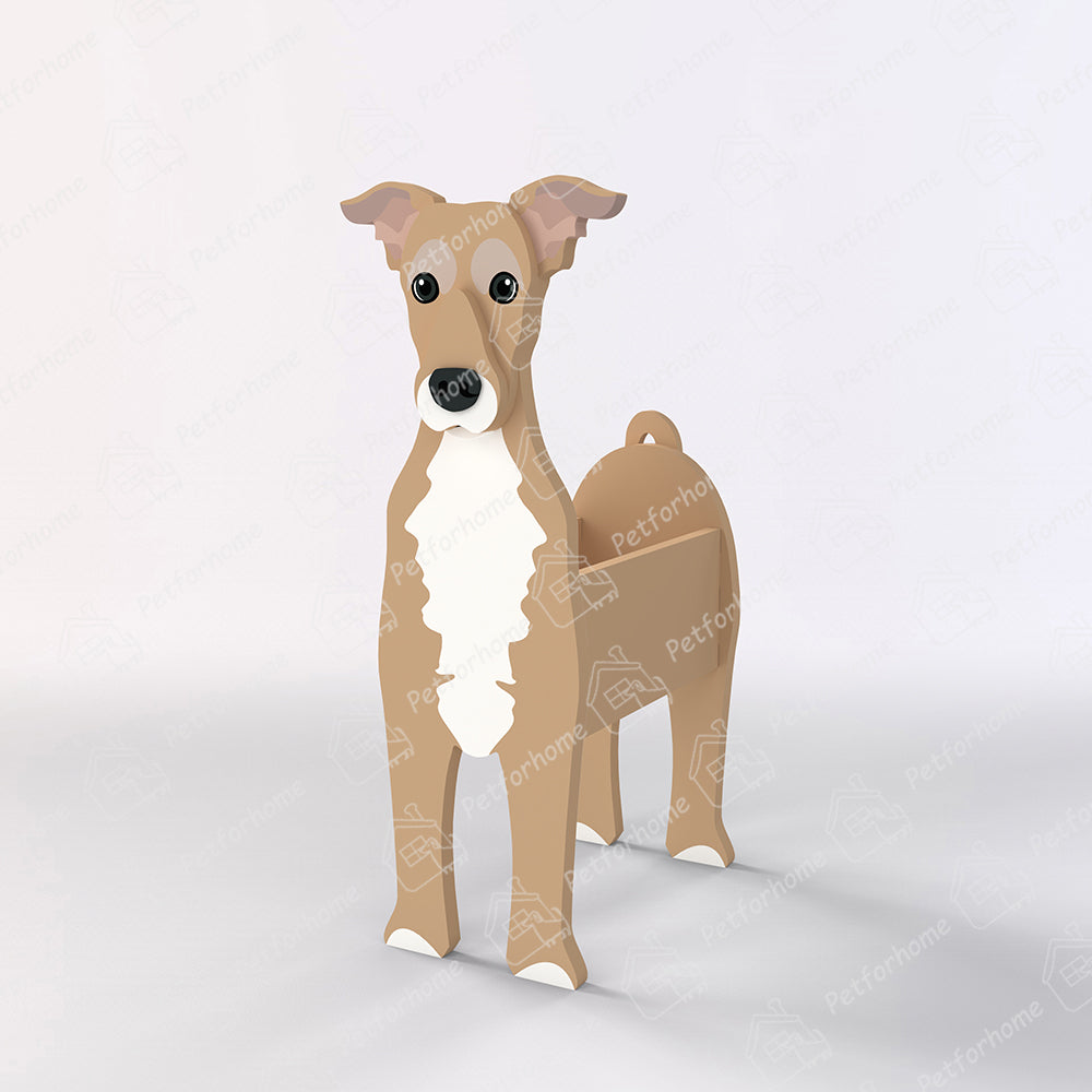 Grauhund Blumencontainer