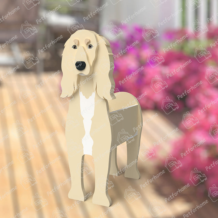 Saluki Dog Flower Pot
