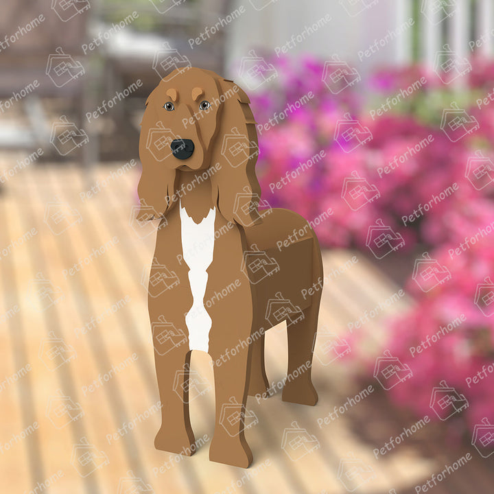Saluki Dog Flower Pot