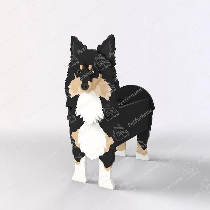Sheltie Flower Pot