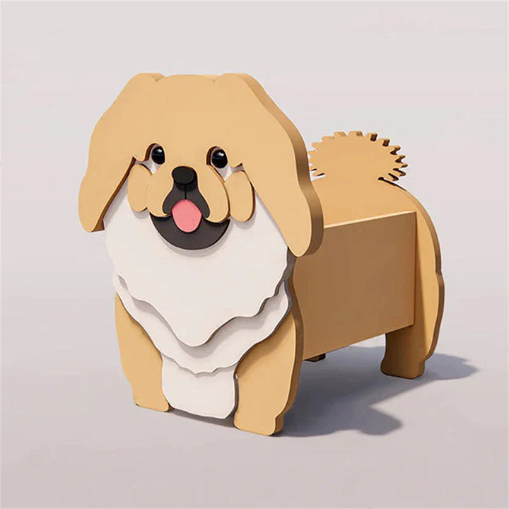 Pekingese Flower Pot