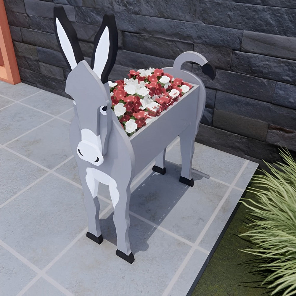Blumentopf im Esel-Design