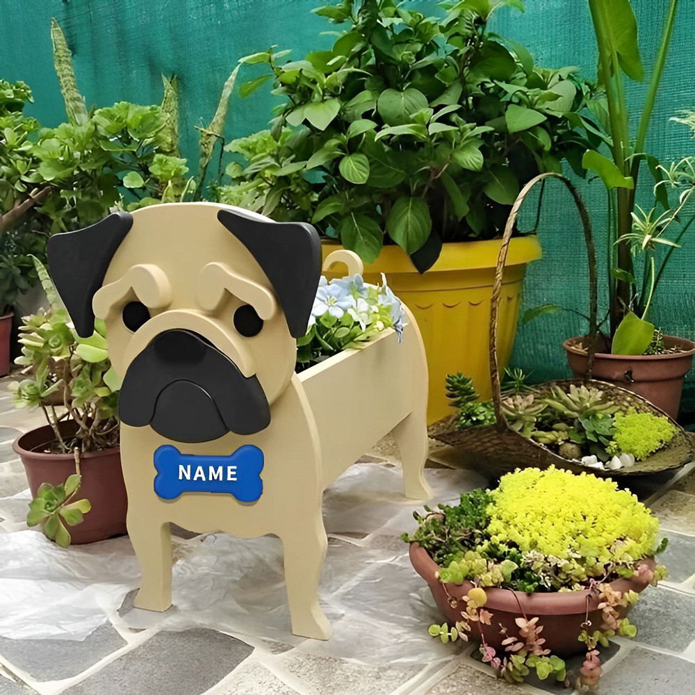 Blumentopf von Mops