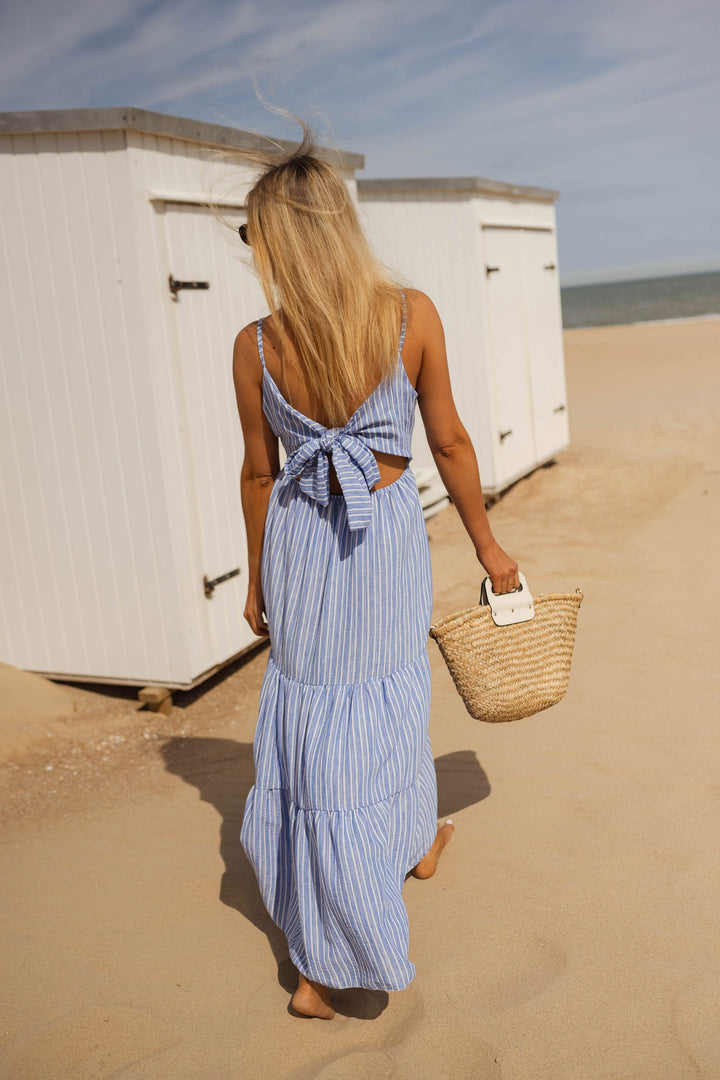 Lina | Streifen-Maxi-Kleid