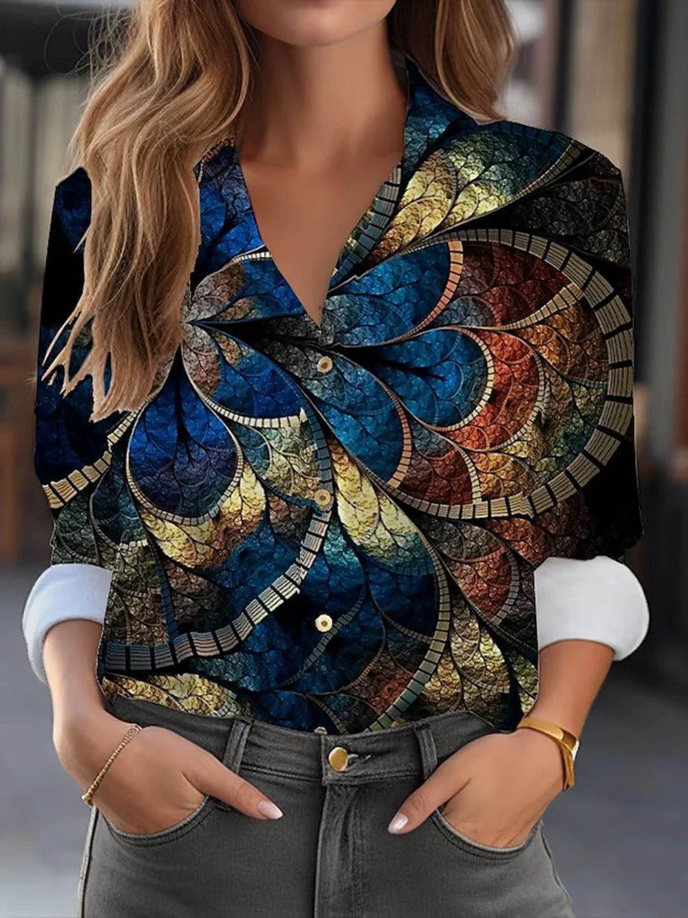 Regine | Elegante Bluse im floralen Design