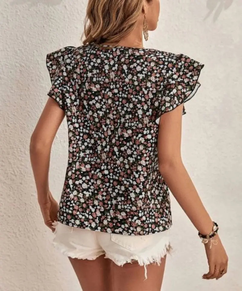 Alba | Elegante Bluse mit floralem Design