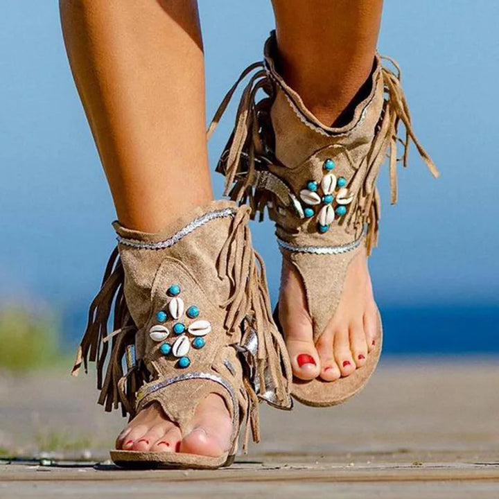 Hera™ - Fringed Boho Sandals