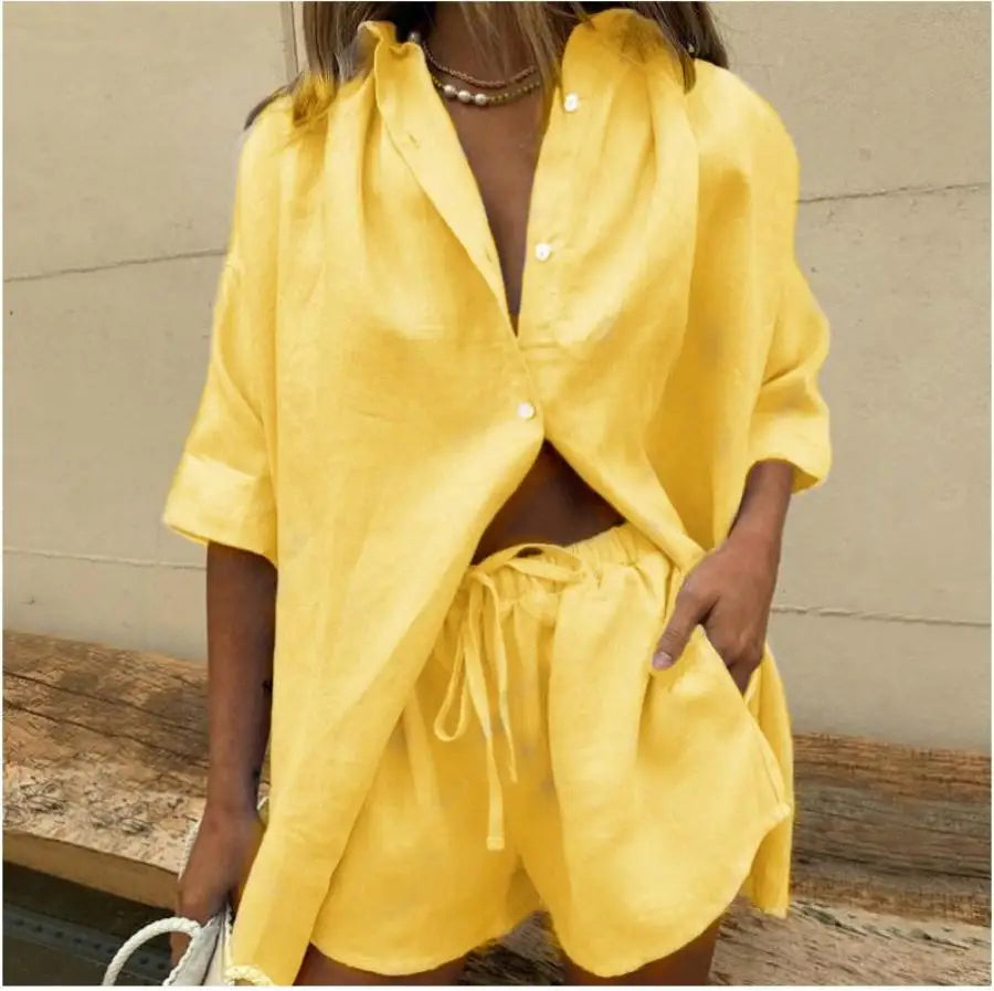 Ellen │ Weiche Baumwoll-Pyjama-Set
