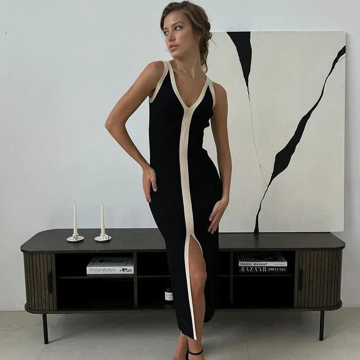 Ines | Beliebtes Kleid mit V-Ausschnitt 