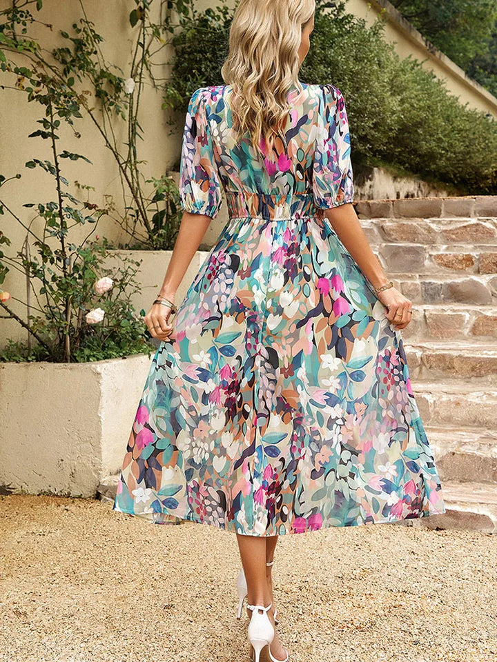 Ezme | Verspieltes Midi-Kleid mit charmantem Print