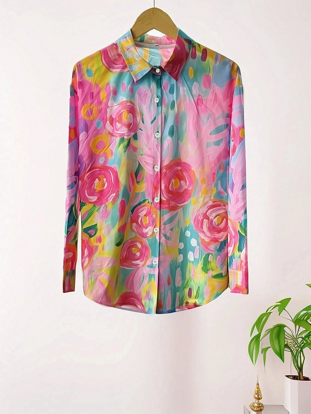 Annika | Farbenfrohe Bluse mit verspieltem Muster