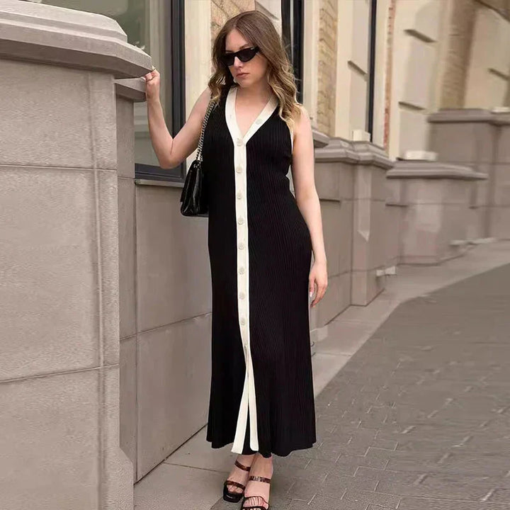 Ines | Beliebtes Kleid mit V-Ausschnitt 