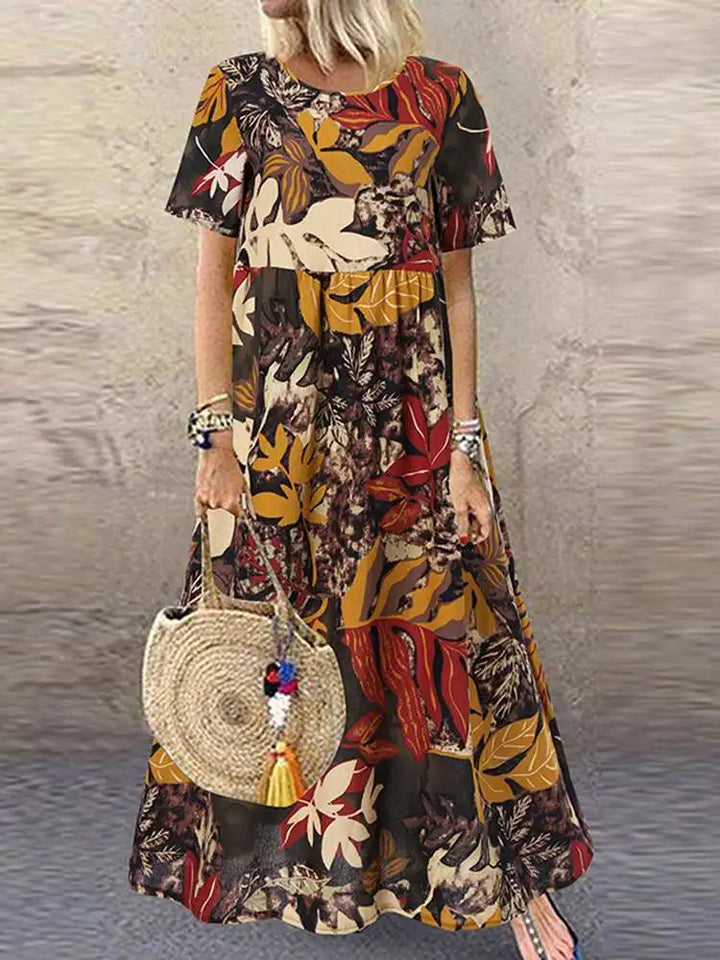 Suzie | Elegantes Maxikleid mit charmantem Muster