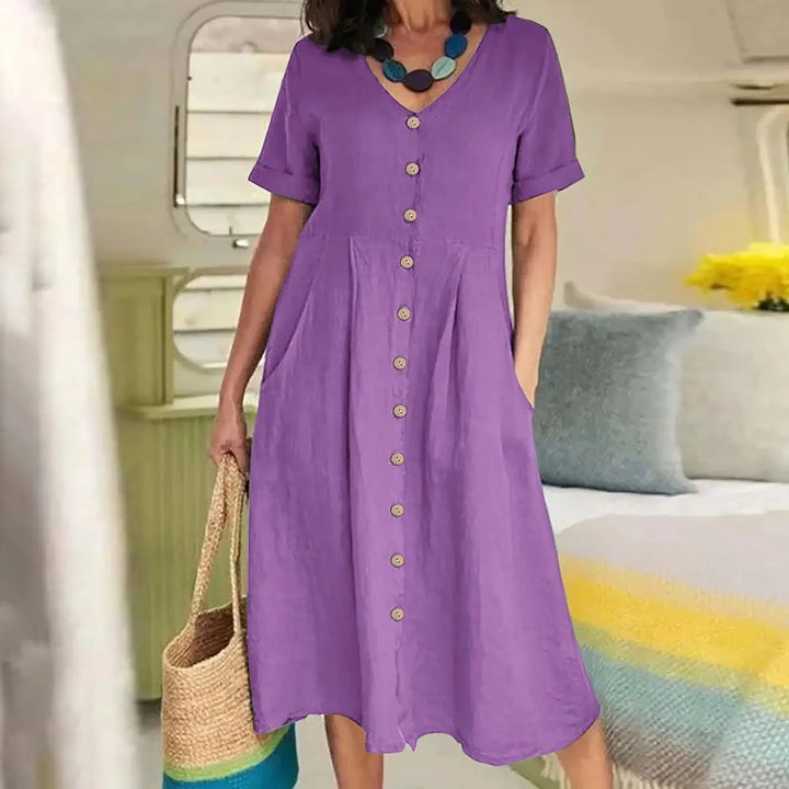 Cavell™ – Sommerliches Knopfkleid mit Eleganz