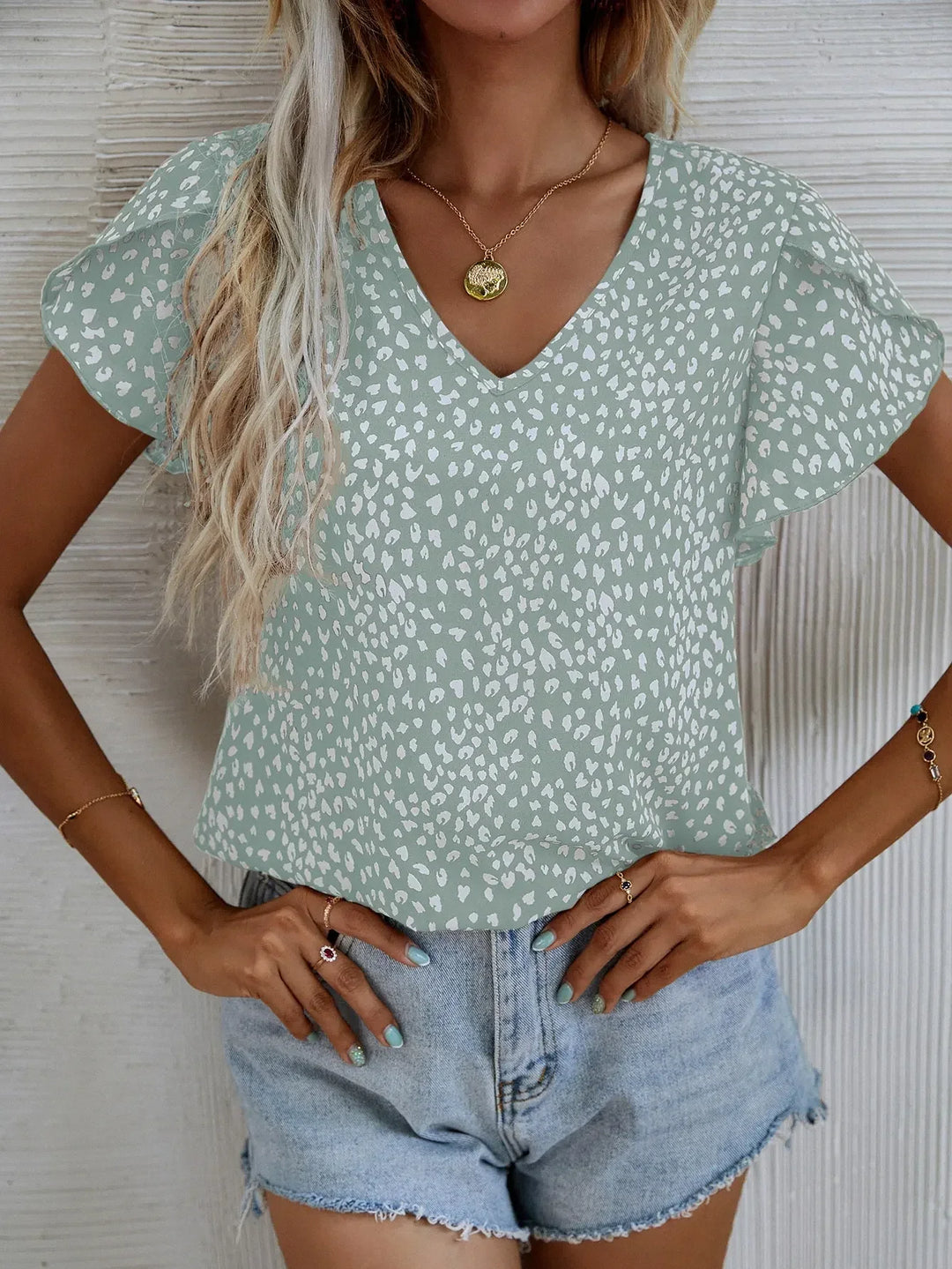 Cassidy | Elegante Bluse mit modernem abstraktem Muster