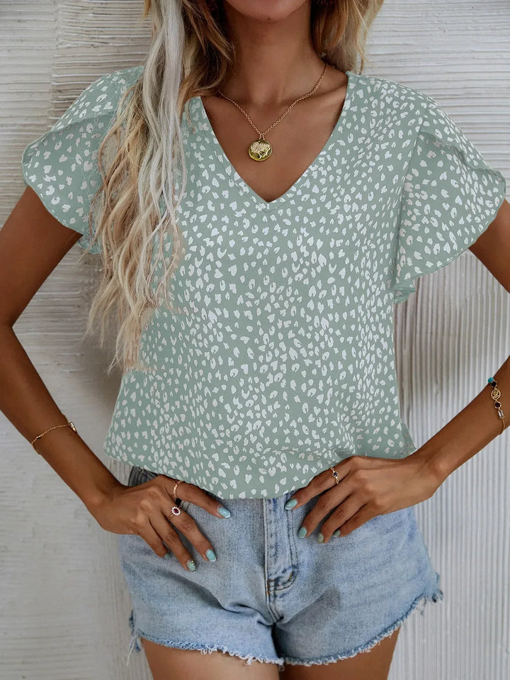 Cassidy | Elegante Bluse mit modernem abstraktem Muster