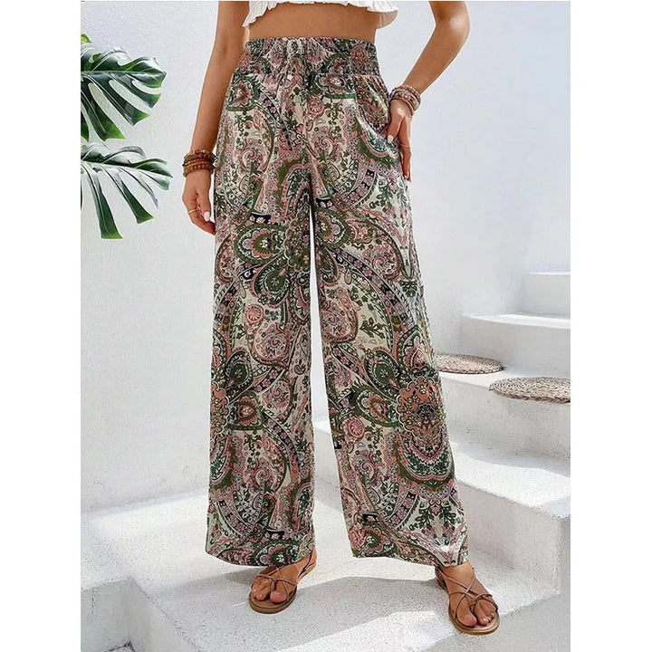 Analyn | Bohemian Wide-Leg Pants