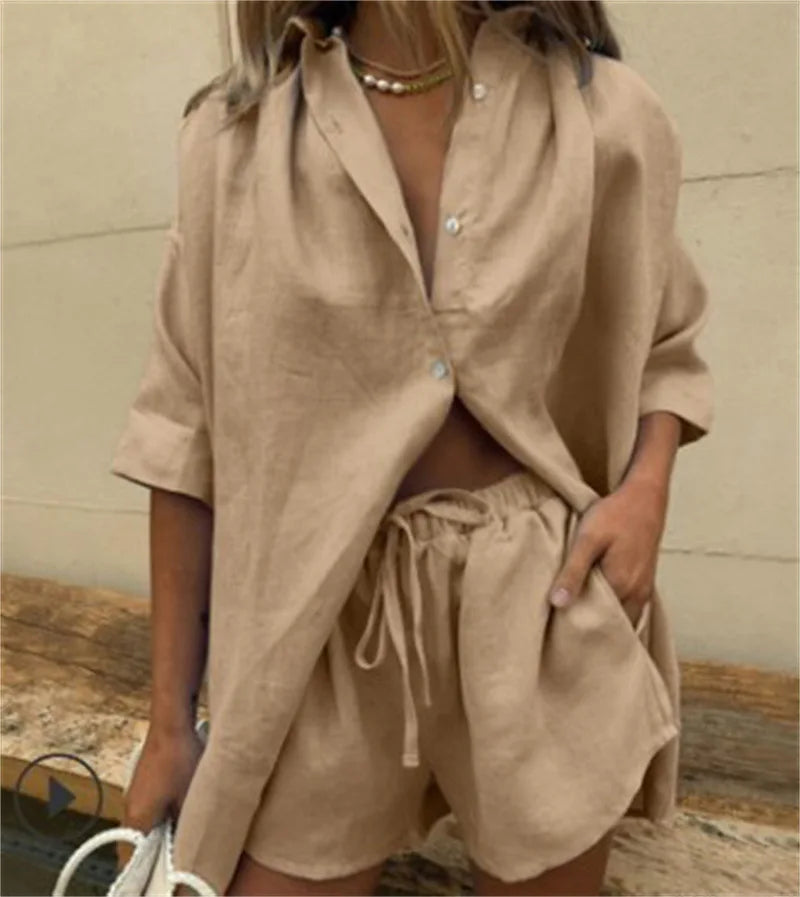 Ellen │ Weiche Baumwoll-Pyjama-Set