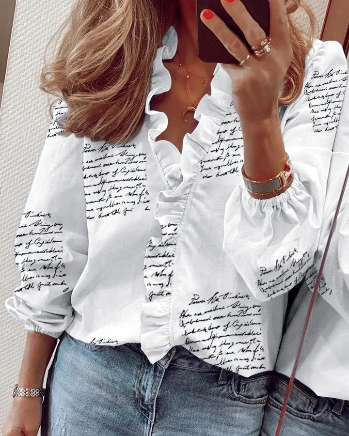 Enola | Elegante Bluse mit verspielten Rüschen