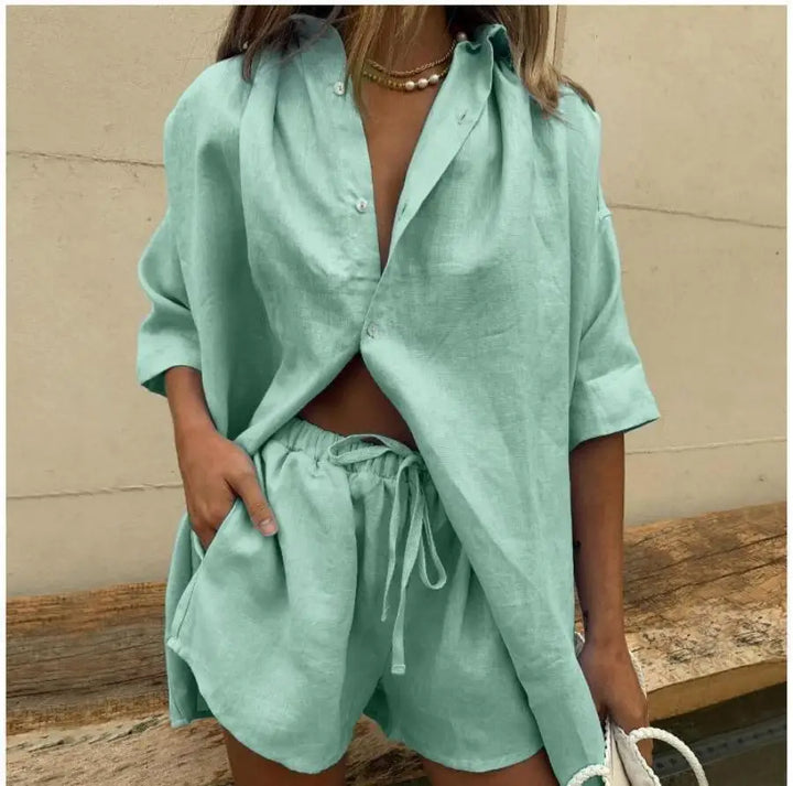 Ellen │ Weiche Baumwoll-Pyjama-Set