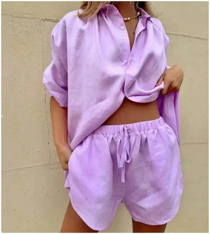 Ellen │ Weiche Baumwoll-Pyjama-Set