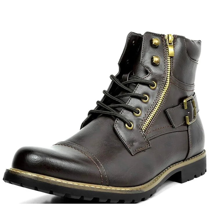 Phoenix | Leather Lace-Up Ankle Boots