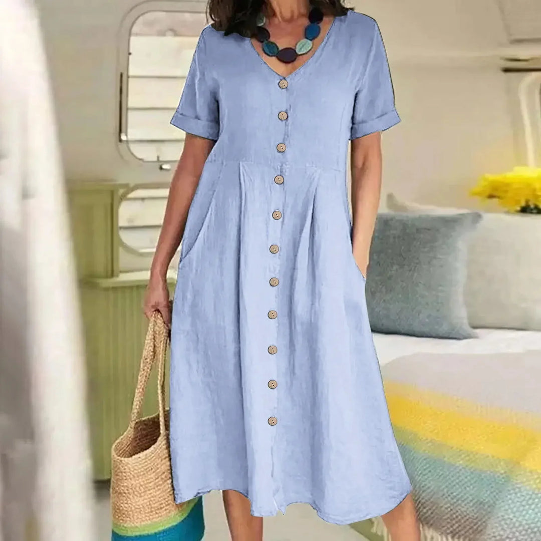 Cavell™ – Sommerliches Knopfkleid mit Eleganz