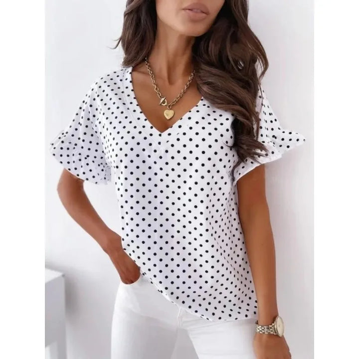 Velia | Stilvolle Bluse mit Polka-Dot-Design