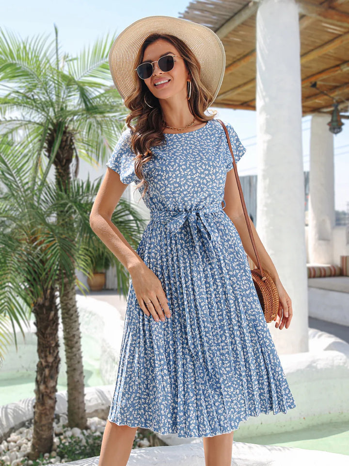 Anette | Modisches Kleid mit dezentem Blumenmuster