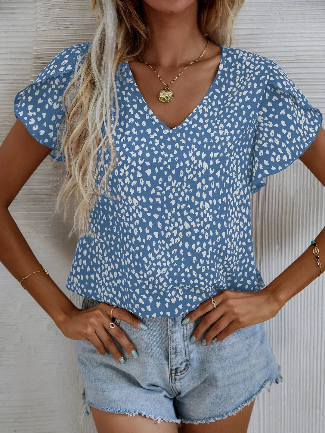 Cassidy | Elegante Bluse mit modernem abstraktem Muster