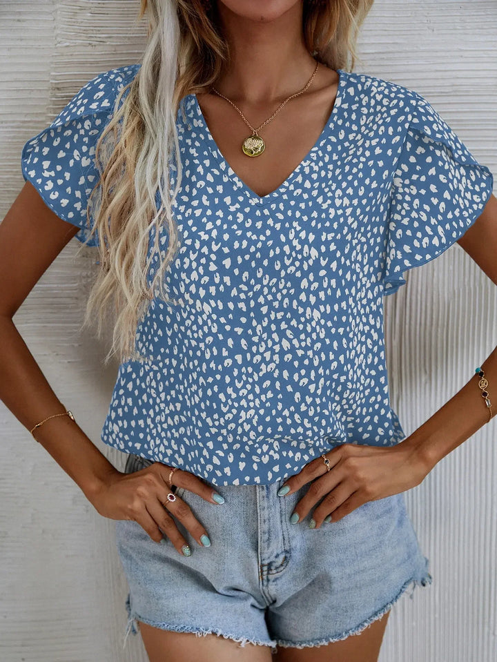 Cassidy | Elegante Bluse mit modernem abstraktem Muster