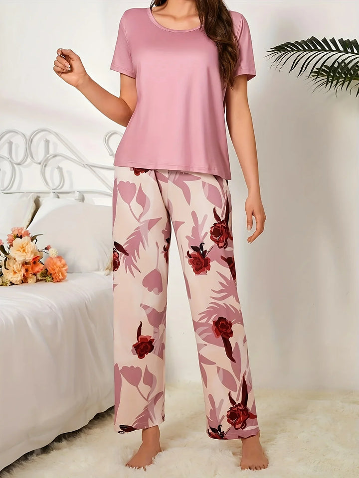 Renee | Schickes Pyjama-Set mit Blumenmuster
