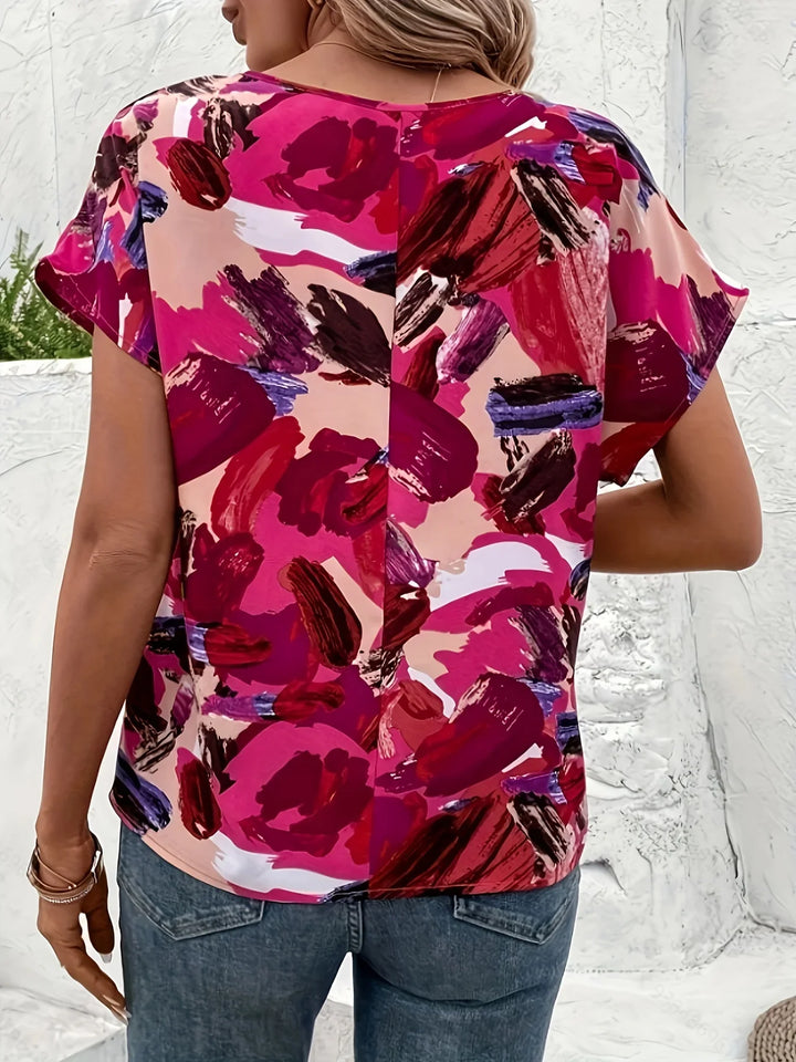 Trudy | Farbenfrohe Bluse mit verspieltem Muster