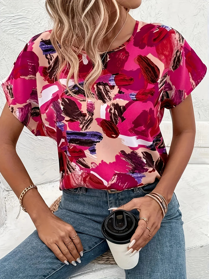 Trudy | Farbenfrohe Bluse mit verspieltem Muster