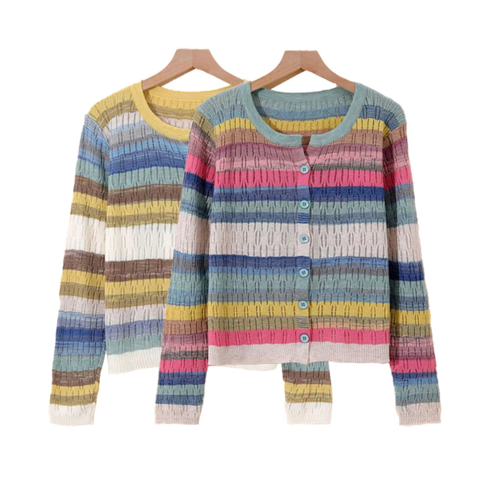 Myrna | Vintage inspiriertes gestreiftes Vest