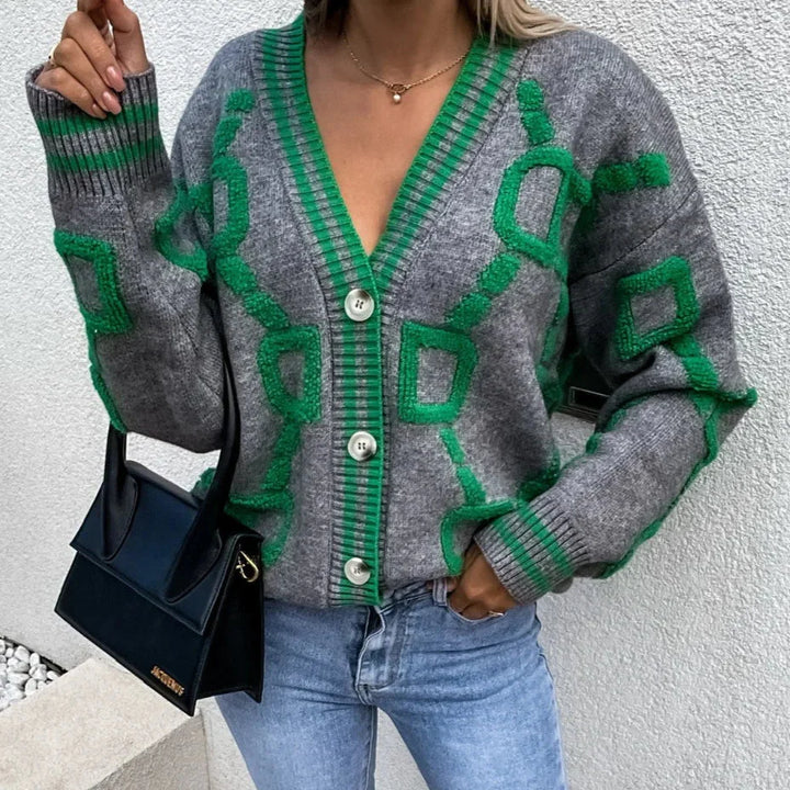 Nanette | Modische Weste im geometrischen Design