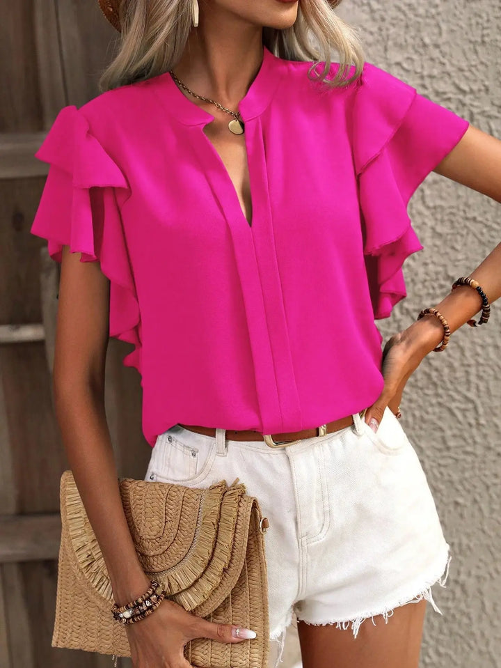 Amira | Stilvolle Bluse mit verspielten Ärmeldetails