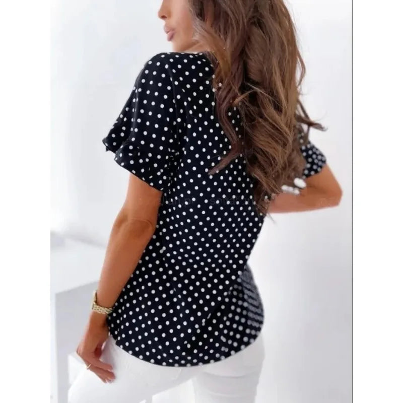 Velia | Stilvolle Bluse mit Polka-Dot-Design