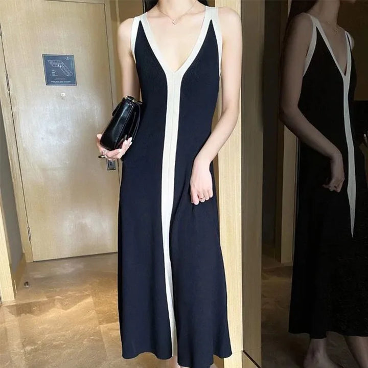 Ines | Beliebtes Kleid mit V-Ausschnitt 