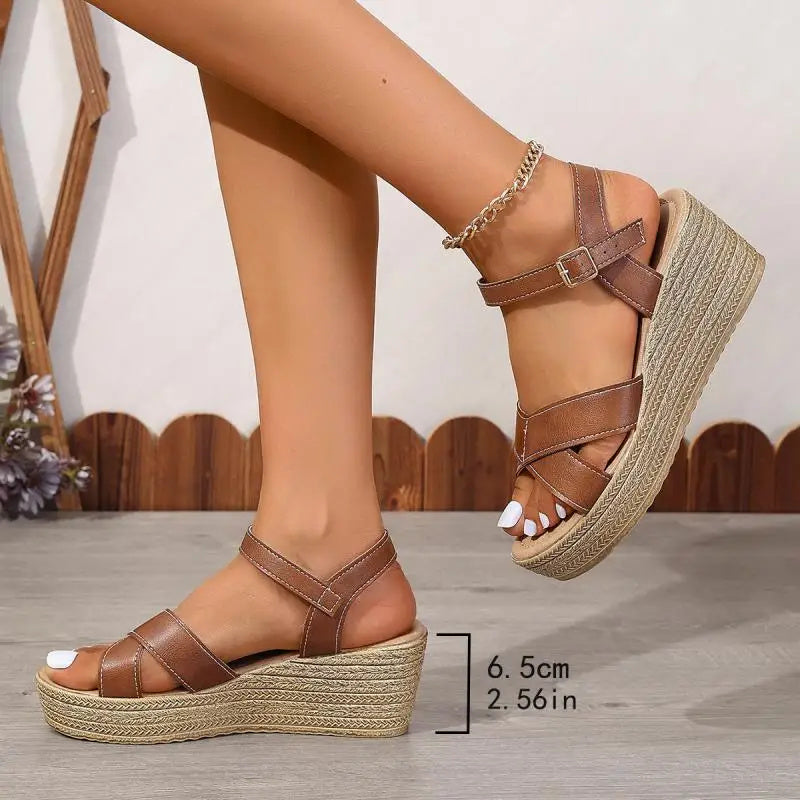 Daphnie™ - Stilvolle Sandali con zeppa