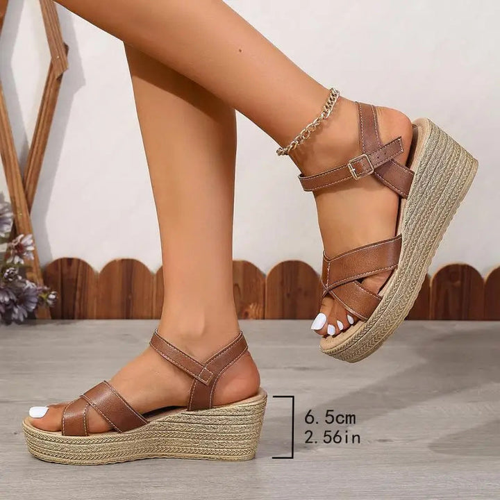 Daphnie™ - Stilvolle Sandali con zeppa