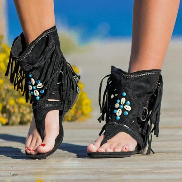Hera™ - Fringed Boho Sandals